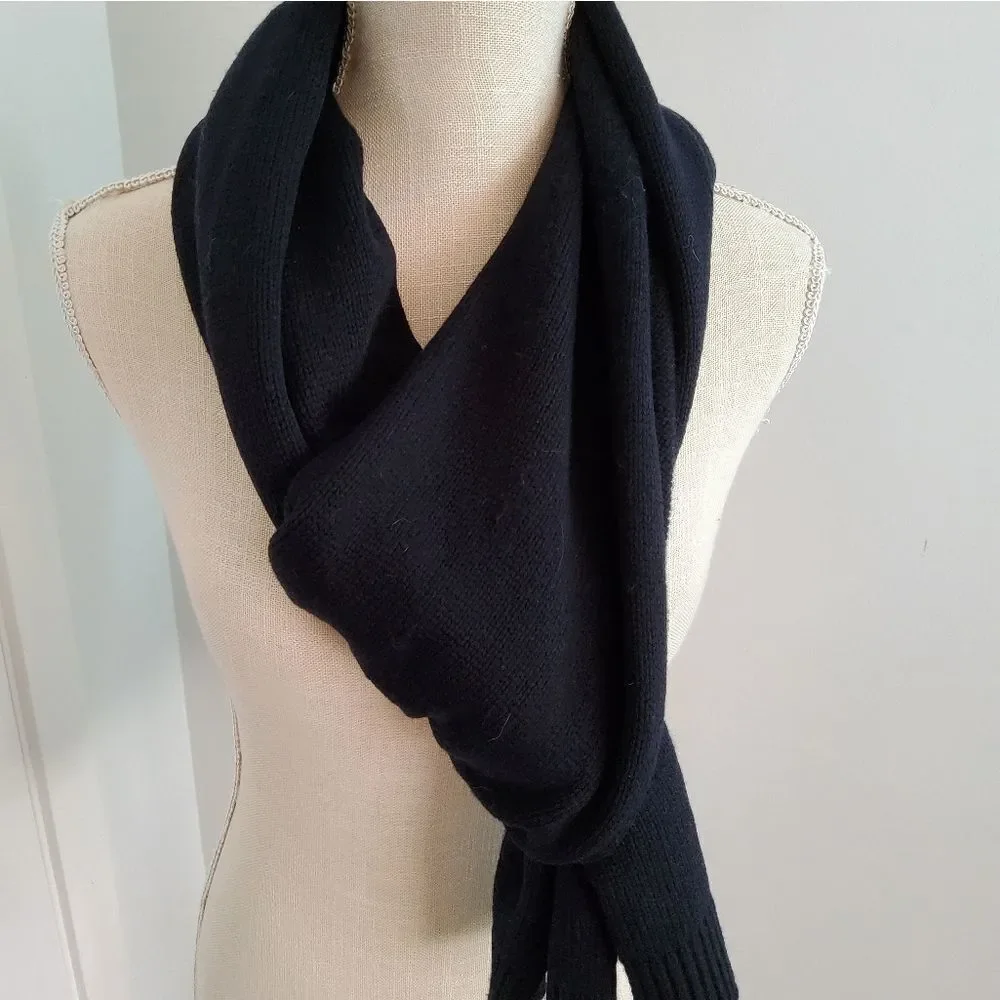 ALLSAINTS Black Scarf Size 11